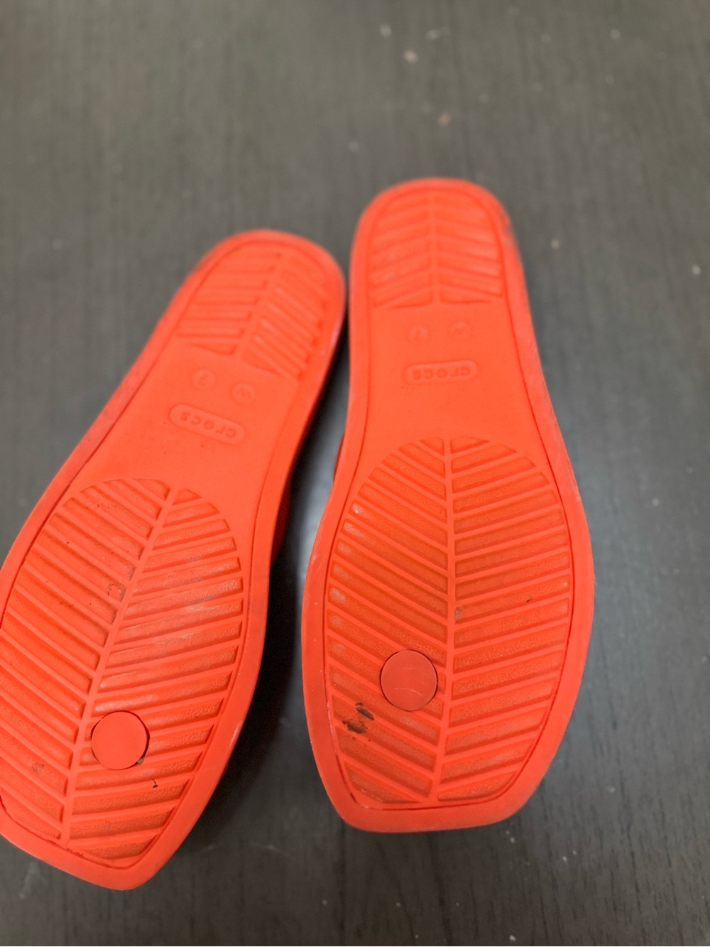 CROCS Women's Strappy Slide Sandals in Bright Orange - Picture 11 of 12